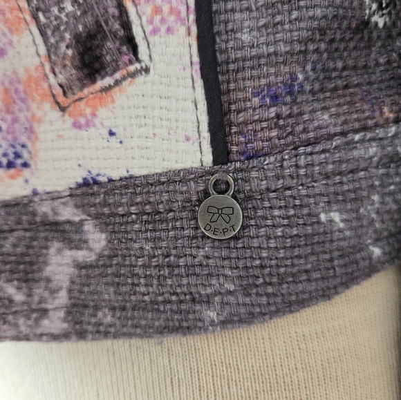 DEPT Cotton Denim Multi Colour Jacket. Size Medium - Picture 4 of 13